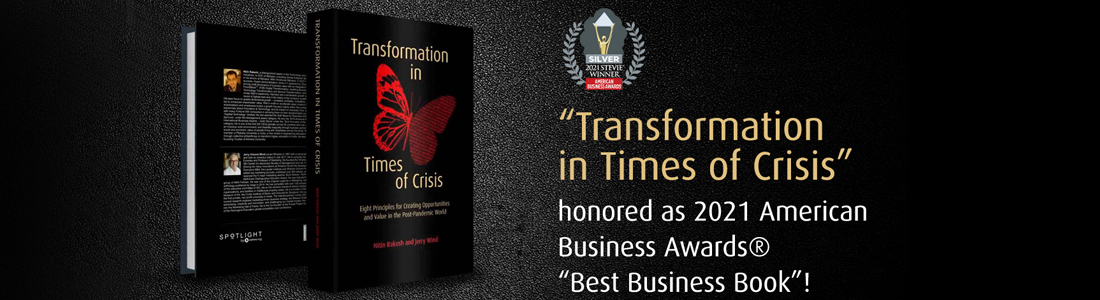 Transformation in TImes of Crisis honored as 2021 American Business Awards Best Business Book